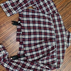 Flannel crop top from LF